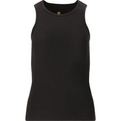 Damski tank top Athlecia Tinashe. Czarne topy damskie Athlecia, bez wzorów, sportowe, bez kołnierzyka, bez ramiączek. Za 124.00 zł.