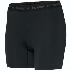 Spodenki sportowe damskie Hummel First Performance Woman Hipster. Czarne obuwie sportowe damskie Hummel, bez wzorów, bez zapięcia, na fitness i siłownię. Za 118.00 zł.