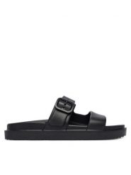 Tommy Hilfiger Klapki FW0FW08953 Czarny. Czarne klapki damskie Tommy Hilfiger, bez wzorów, z syntetyku, bez obcasa, bez zapięcia. Za 209.99 zł.