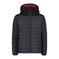 Kurtka Męska Zimowa 32K3187 OCIEPLANA Szara. Czarne kurtki męskie CMP, na zimę, m, bez wzorów, sportowe, bez kaptura. W wyprzedaży za 419.99 zł.