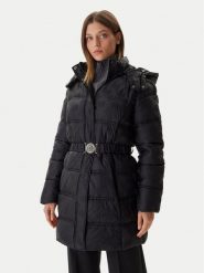 Guess Płaszcz zimowy W5BL44 W2912 Czarny Regular Fit. Czarne płaszcze damskie Guess, na zimę, s, z aplikacjami, z syntetyku, bez kołnierzyka, bez kaptura. Za 749.99 zł.