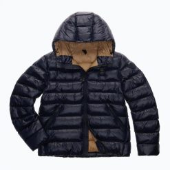 Kurtka męska Blauer USA Adams. Niebieskie kurtki męskie Blauer, l, bez wzorów, z materiału, eleganckie, bez kaptura. Za 1,439.00 zł.