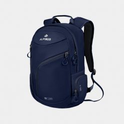 Plecak miejscki turystyczny Alpinus Lecco 15. Niebieskie plecaki męskie Alpinus, z aplikacjami, z materiału. Za 159.00 zł.