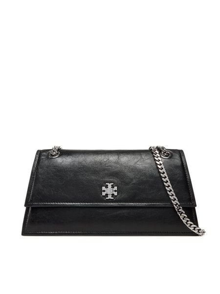 Tory Burch Torebka Kira Turnlock 167058 Czarny. Czarne torebki do ręki damskie Tory Burch, bez wzorów, ze skóry, bez dodatków. Za 1,879.00 zł.