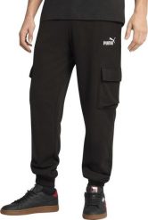 Spodnie męskie Puma ESS No.1 Logo Cargo czarne 682661 01 L. Czarne spodnie sportowe męskie Puma, l, bez wzorów. Za 287.43 zł.