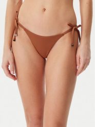 Calvin Klein Swimwear Dół od bikini KW0KW02704 Brązowy. Brązowe bikini Calvin Klein Swimwear, s, bez wzorów, z syntetyku. Za 139.99 zł.