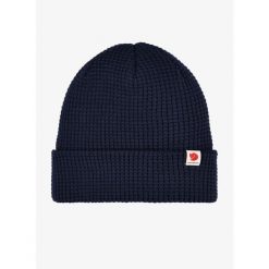 Czapka w góry Fjallraven Tab Hat - dark navy. Niebieskie czapki damskie Fjällräven, bez wzorów. Za 140.99 zł.