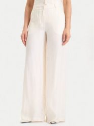 Guess Spodnie materiałowe W5YB02 WH5N2 Écru Regular Fit. Spodnie materiałowe damskie Guess, z aplikacjami, z materiału. Za 339.99 zł.