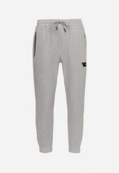 Jasnoszare Dresowe Spodnie z Ozdobnymi Wstawkami i Ściągaczami Riannia. Szare spodnie sportowe męskie Born2be, m, bez wzorów, z dresówki. Za 64.99 zł.