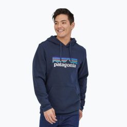 Bluza Patagonia P-6 Logo Uprisal. Niebieskie bluzy męskie Patagonia, m, bez wzorów, casualowe, bez ramiączek, bez kaptura. Za 359.99 zł.