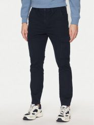 Tommy Jeans Spodnie materiałowe Austin DM0DM20281 Granatowy Regular Fit. Niebieskie spodnie materiałowe męskie Tommy Jeans, bez wzorów, z bawełny. Za 249.99 zł.
