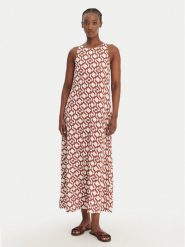 Max Mara Beachwear Sukienka letnia Paste 2616621069 Miedziany Regular Fit. Brązowe sukienki damskie Max Mara Beachwear, na lato, l, bez wzorów, z wiskozy, bez kołnierzyka, bez ramiączek. Za 1,279.00 zł.