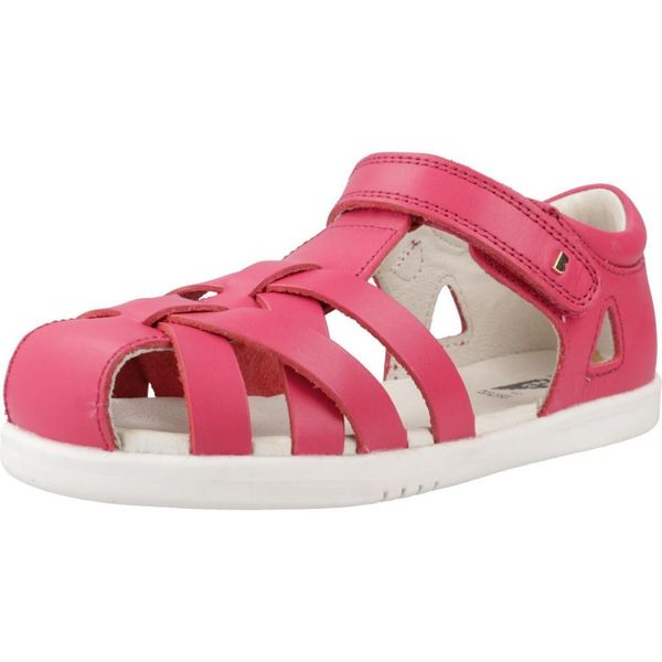 Sandały BOBUX TROPICANA II Rose. Czerwone sandały damskie BOBUX, bez wzorów, ze skóry, bez obcasa, bez zapięcia. Za 334.99 zł.