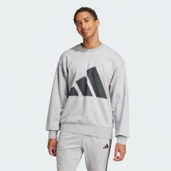 Bluza Essentials Big Logo French Terry. Czarne bluzy męskie Adidas, xl, bez wzorów, z materiału, sportowe, bez ramiączek, bez kaptura. Za 219.00 zł.