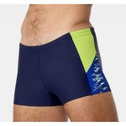 Bokserki Speedo Dive Fitness. Niebieskie bokserki męskie Speedo, bez wzorów. Za 118.99 zł.