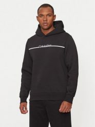 Calvin Klein Bluza K10K114338 Czarny Regular Fit. Czarne bluzy męskie Calvin Klein, m, bez wzorów, z syntetyku, bez ramiączek, bez kaptura. Za 249.99 zł.