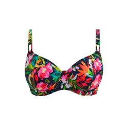 Damski top do kostiumu kąpielowego typu plunge Freya Kailua Shores. Niebieskie stroje kąpielowe damskie Freya, l, bez wzorów. Za 241.50 zł.