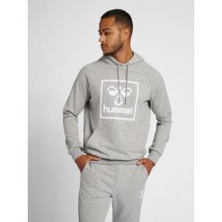 Bluza z kapturem Hummel Isam 2.0. Szare bluzy męskie Hummel, l, bez wzorów, sportowe, bez ramiączek, z kapturem. Za 217.50 zł.