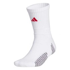 Skarpetki adidas Select. Białe skarpety męskie Adidas, bez wzorów, z materiału. Za 76.00 zł.