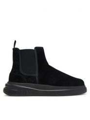 Guess Sztyblety FMFECT LEA10 Czarny. Czarne botki męskie Guess, z aplikacjami, bez obcasa, bez zapięcia. Za 674.99 zł.