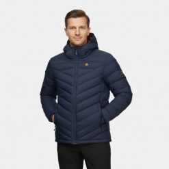 Kurtka męska puchowa Alpinus Monviso puch kaczy. Niebieskie kurtki męskie Alpinus, m, bez wzorów, z puchu, sportowe, bez kaptura. Za 699.00 zł.