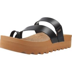 Sandały REEF VISTA HI LAYLA Czarny. Czarne sandały damskie Reef, bez wzorów, z syntetyku, bez obcasa, bez zapięcia. Za 274.99 zł.