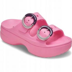 Sandały Dla Dorosłych Crocs Saturday Platform Dipped Buckle Sandal. Brązowe sandały męskie Crocs, bez wzorów, z materiału, bez zapięcia. Za 289.99 zł.