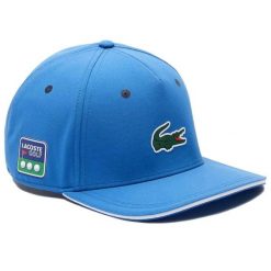 Czapka z daszkiem dla dorosłych Lacoste. Niebieskie czapki damskie Lacoste, na lato, bez wzorów, z elastanu, eleganckie. Za 116.16 zł.