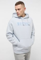 MĘSKA BLUZA MUSTANG Bennet Modern HD Gray Dawn 1013511 4017. Szare bluzy męskie Mustang, m, bez wzorów, bez ramiączek, bez kaptura. Za 139.99 zł.