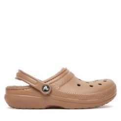 Klapki Crocs. Brązowe klapki męskie Crocs, bez wzorów, bez zapięcia. Za 219.99 zł.
