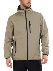 Kurtka softshellowa męska Fundango Alloy Hooded Softshell. Brązowe kurtki męskie FUNDANGO, m, bez wzorów, z materiału, bez kaptura, trekkingowe. Za 599.00 zł.