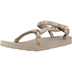 Sandały Teva Model W Original Universal Slim Kolor Beżowy. Brązowe sandały damskie Teva, bez wzorów, z tkaniny, bez obcasa, bez zapięcia. Za 314.00 zł.