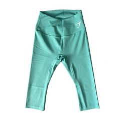 Legginsy treningowe damskie Gymshark Training Cropped. Zielone legginsy damskie GYMSHARK, bez wzorów. Za 84.99 zł.