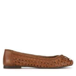 Baleriny Lasocki. Brązowe balerinki damskie Lasocki, bez wzorów, bez obcasa, bez zapięcia. Za 199.99 zł.