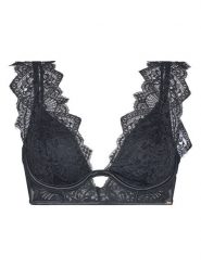 Hunkemöller Biustonosz z fiszbiną Zoe Up 303110 Czarny. Czarne biustonosze Hunkemöller, bez wzorów, z syntetyku. Za 209.99 zł.