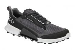 Buty trekkingowe Ecco Biom 2.1 X Mountain. Czarne trekkingi męskie ecco, z materiału, bez zapięcia. Za 691.70 zł.