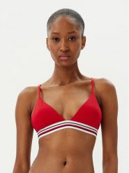 Tommy Hilfiger Góra od bikini UW0UW05805 Czerwony. Czerwone bikini Tommy Hilfiger, bez wzorów, z syntetyku. Za 129.99 zł.