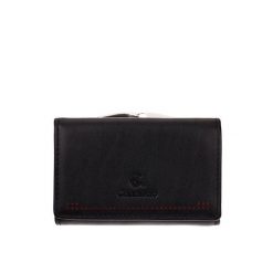 Czarny damski portfel Canaletto z perforacją laserową – elegancja i funkcjonalność PD1223P51. Czarne portfele damskie ze skóry. Za 151.05 zł.