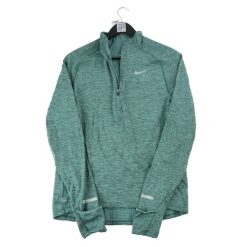 Second life - Męski niebieski sweter Dri-Fit - Jak nowy. Niebieskie swetry męskie Nike, m, bez wzorów, sportowe, bez kołnierzyka, bez ramiączek. Za 114.17 zł.