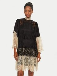 Munthe Sukienka koktajlowa 244131324444 Czarny Relaxed Fit. Czarne sukienki damskie Munthe, bez wzorów, z syntetyku, wizytowe, bez kołnierzyka, bez ramiączek. Za 819.99 zł.