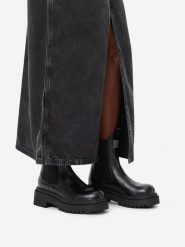 G-Star Raw Sztyblety EO-DAMLA-25FW26 Czarny. Czarne botki damskie G-Star, bez wzorów, ze skóry, retro, bez obcasa, na płaskiej podeszwie, bez zapięcia. Za 479.99 zł.