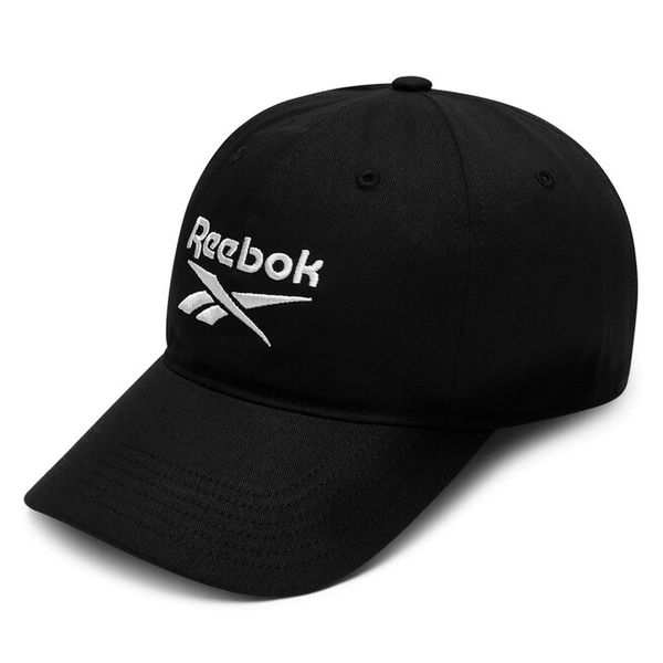 Czapka z daszkiem Reebok. Czarne czapki damskie Reebok, bez wzorów. Za 69.99 zł.