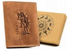Portfel skórzany Always Wild N4-CHM-VIRG brązowy. Brązowe portfele męskie Always Wild, bez wzorów, z nubiku. Za 40.00 zł.