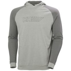 Bluza z kapturem Helly Hansen Lifa Tech Lite. Szare bluzy męskie Helly Hansen, m, bez wzorów, bez ramiączek, z kapturem. Za 355.00 zł.