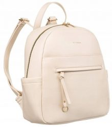 Plecak damski Peterson PTN T39013 beżowy. Brązowe plecaki damskie Peterson, bez wzorów, z materiału. Za 100.49 zł.