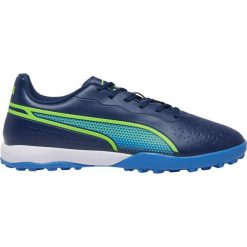 Buty sportowe Puma King Match TT. Niebieskie buty sportowe męskie Puma, bez wzorów, bez zapięcia. Za 199.09 zł.