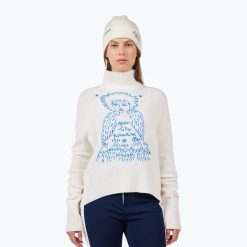 Sweter damski Rossignol JCC Snow Angels Pull. Białe swetry nierozpinane damskie Rossignol, na zimę, bez wzorów, sportowe, bez kołnierzyka, bez ramiączek. Za 1,079.00 zł.