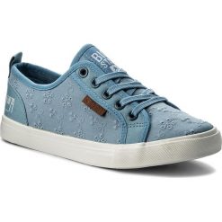 Tenisówki BIG STAR - AA274A074 Blue. Niebieskie trampki i tenisówki damskie BIG STAR, bez wzorów, z gumy, bez zapięcia. Za 99.00 zł.