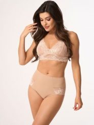 Figi Model BBL 203 Beige - Babell. Brązowe majtki damskie Babell, z dzianiny. Za 100.13 zł.