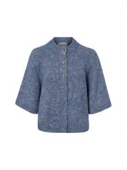 Neo Noir Kardigan z zawartością wełny - Benuta Fluffy Kobiety niebieski, 36. Niebieskie kardigany damskie Neo Noir, bez wzorów, z wełny, eleganckie, bez kołnierzyka. Za 349.95 zł.
